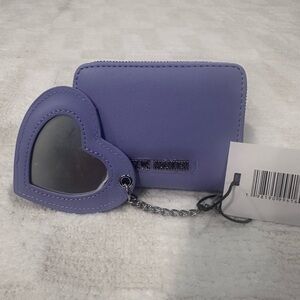 Steve Madden Lavender Wallet with Heart Mirror